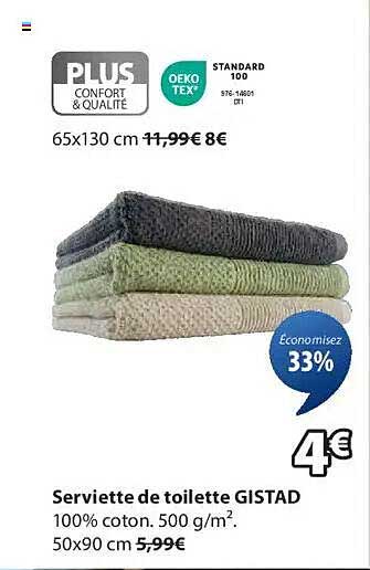 Serviette de toilette GISTAD