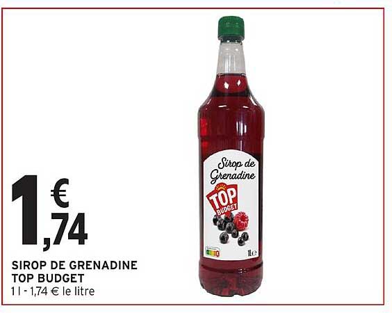SIROP DE GRENADINE TOP BUDGET