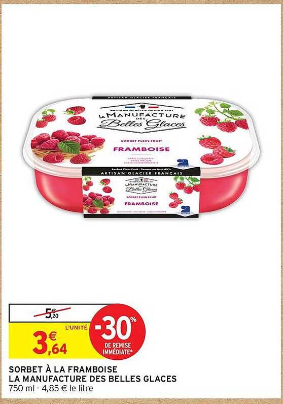 SORBET À LA FRAMBOISE