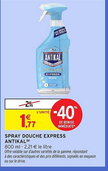 SPRAY DOUCHE EXPRESS ANTIKAL