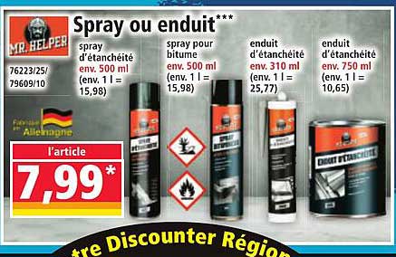 Spray ou enduit***