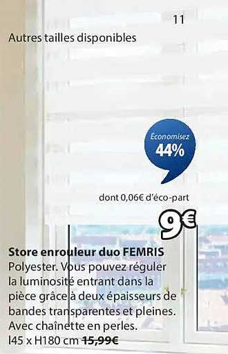 Store enrouleur duo FEMRIS
