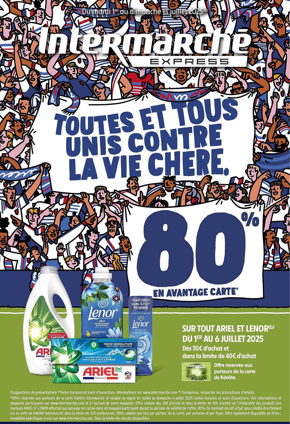 SUR TOUT ARIEL ET LENOR® DU 1ER AU 6 JUILLET 2025