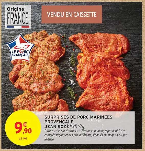 SURPRISES DE PORC MARINÉES PROVENCAL JEAN ROZÉ