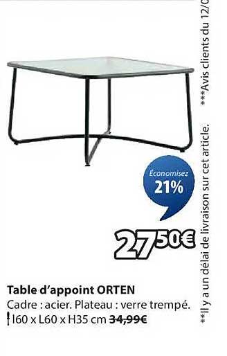 Table d’appoint ORTEN