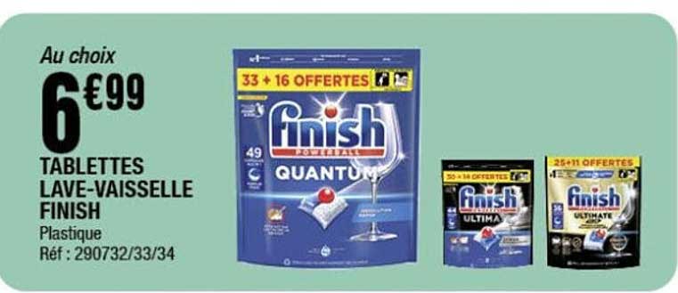 TABLETTES LAVE-VAISSELLE FINISH