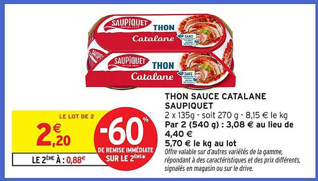 THON SAUCE CATALANE SAUPIQUET