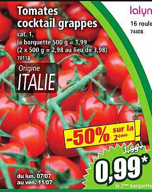 Tomates cocktail grappes
