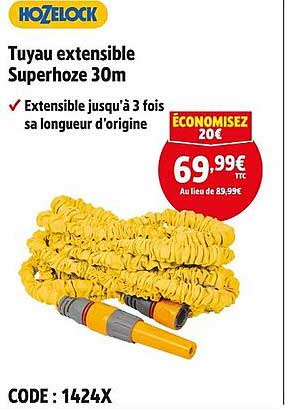 Tuyau extensible Superhoze 30m