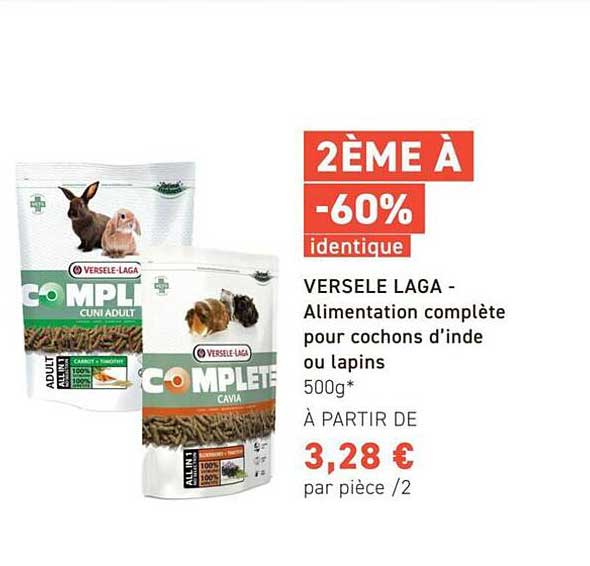 VERSELE LAGA - Alimentation complète pour cochons d’indes ou lapins 500g*