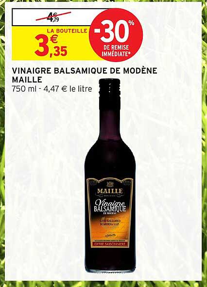 VINAIGRE BALSAMIQUE DE MODÈNE MAILLE