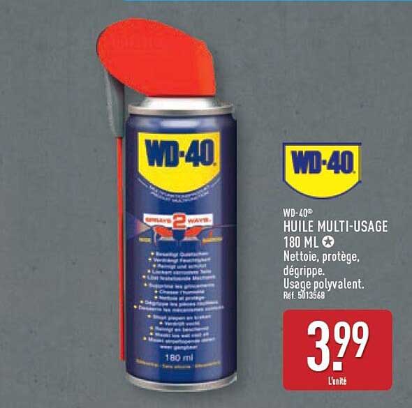 WD-40® HUILE MULTI-USAGE 180 ML