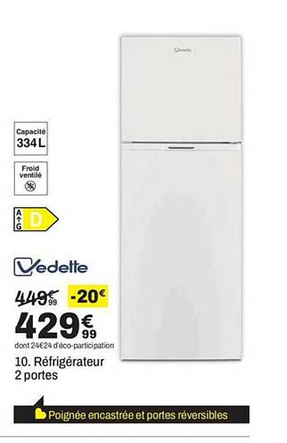 10. Réfrigérateur 2 portes