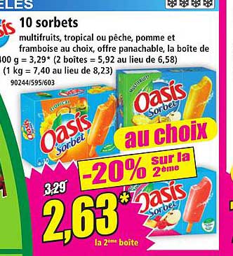 10 sorbets