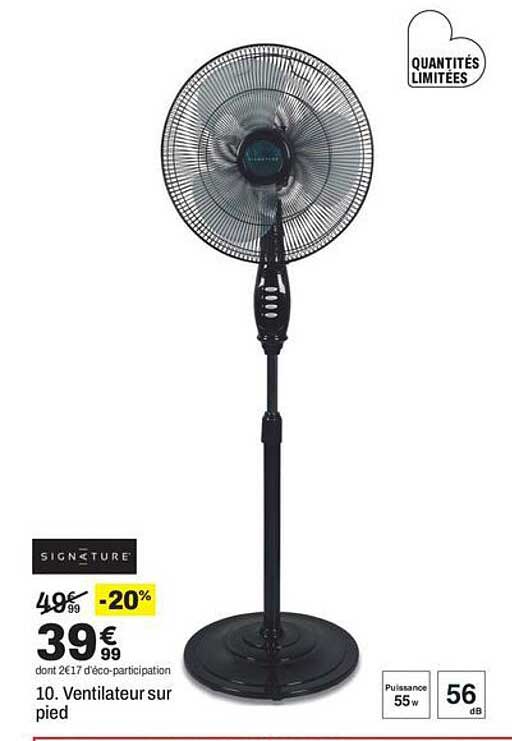 10. Ventilateur sur pied