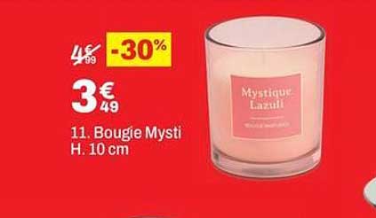 11. Bougie Mysti H. 10 cm