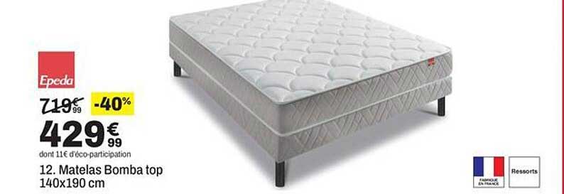 12. Matelas Bomba top 140x190 cm