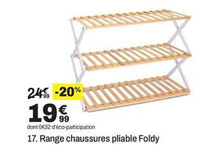 17. Range chaussures pliable Foldy