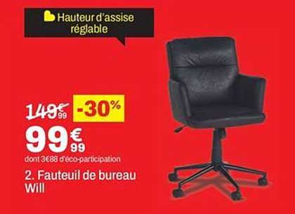 2. Fauteuil de bureau Will