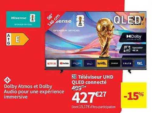 20 Téléviseur UHD QLED connecté