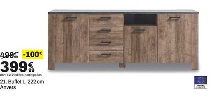 21. Buffet L. 222 cm Anvers