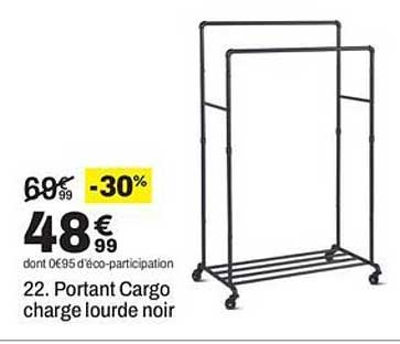 22. Portant Cargo charge lourde noir
