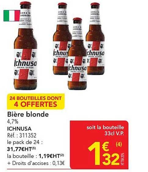24 BOUTEILLES DONT 4 OFFERTES