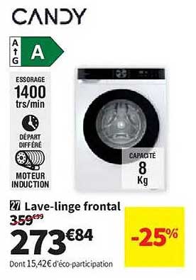 27" Lave-linge frontal