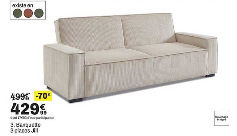 3. Banquette 3 places Jill