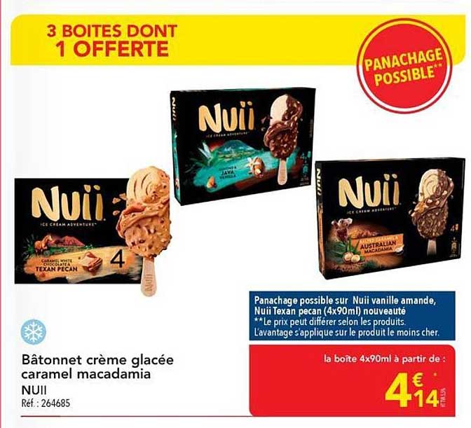 3 BOITES DONT 1 OFFERTE