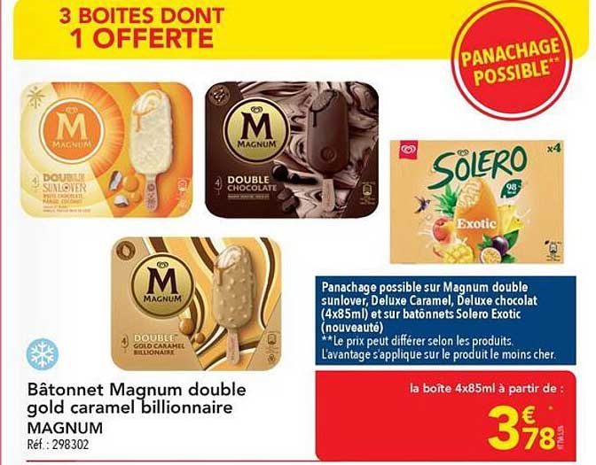 3 BOITES DONT 1 OFFERTE