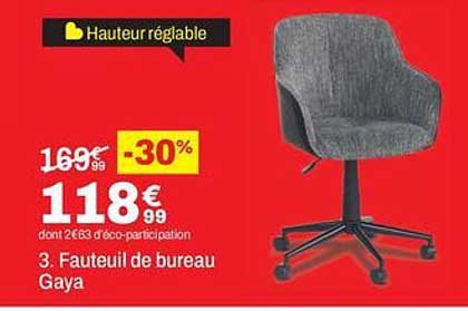 3. Fauteuil de bureau Gaya