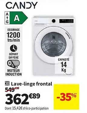 30 Lave-linge frontal