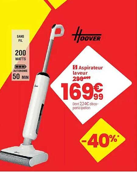 5 Aspirateur laveur Hoover