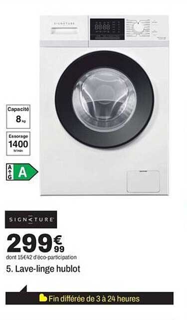 5. Lave-linge hublot