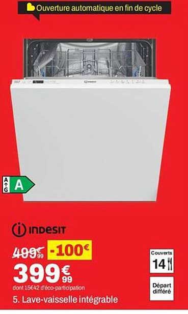 5. Lave-vaisselle intégrable