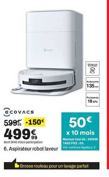 6. Aspirateur robot laveur