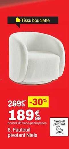 6. Fauteuil pivotant Niels