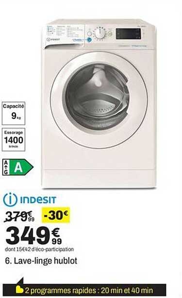 6. Lave-linge hublot