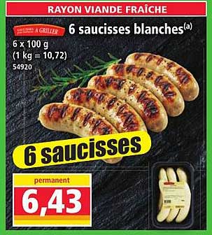 6 saucisses blanches(a)