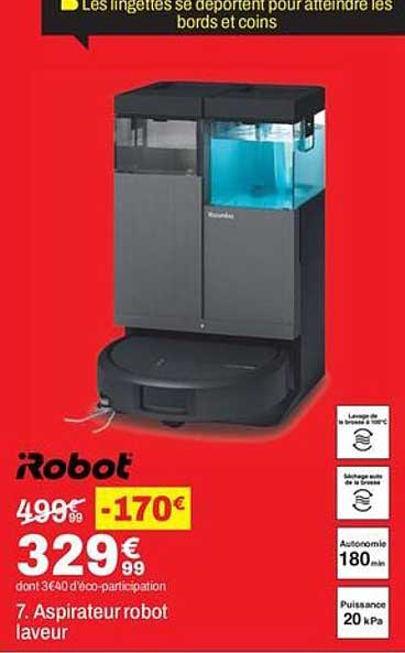 7. Aspirateur robot laveur
