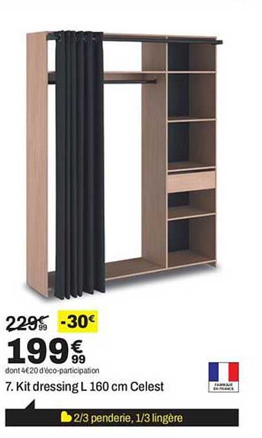 7. Kit dressing L 160 cm Celest