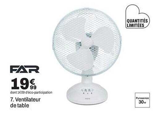 7. Ventilateur de table
