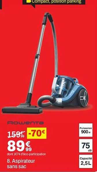 8. Aspirateur sans sac