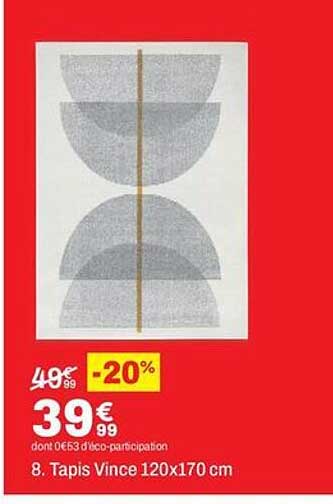 8. Tapis Vince 120x170 cm