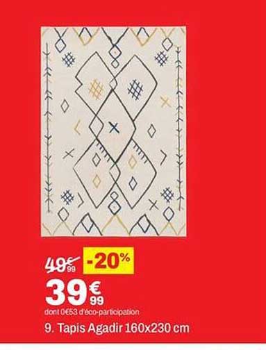 9. Tapis Agadir 160x230 cm