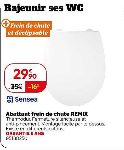 Abattant frein de chute REMIX