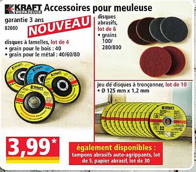 Accessoires pour meuleuse