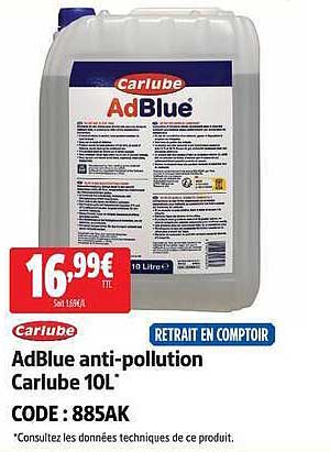 AdBlue anti-pollution Carlube 10L