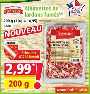 Allumettes de lardons fumés(a)